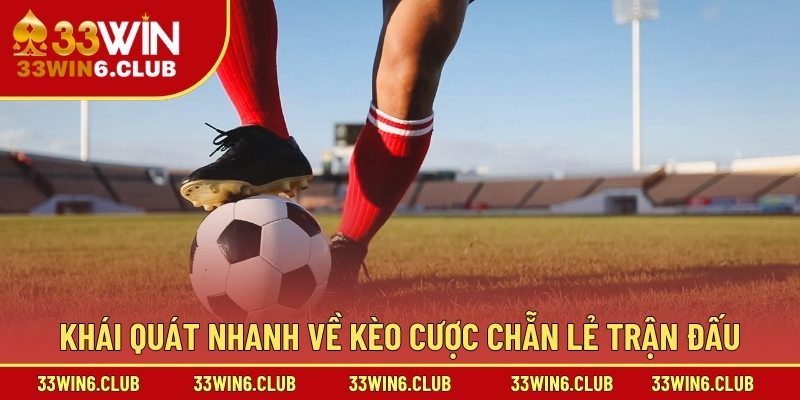 Khái quát nhanh về kèo cược chẵn lẻ trận đấu