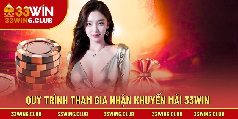 Quy trình tham gia nhận khuyến mãi 33win 