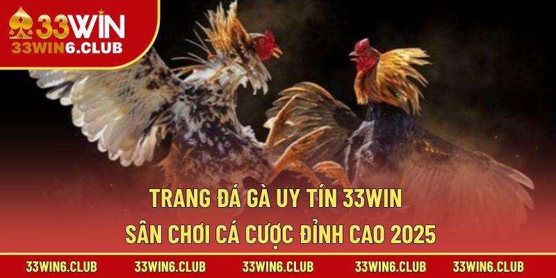 Trang Đá Gà Uy Tín 33win – Sân Chơi Cá Cược Đỉnh Cao 2025